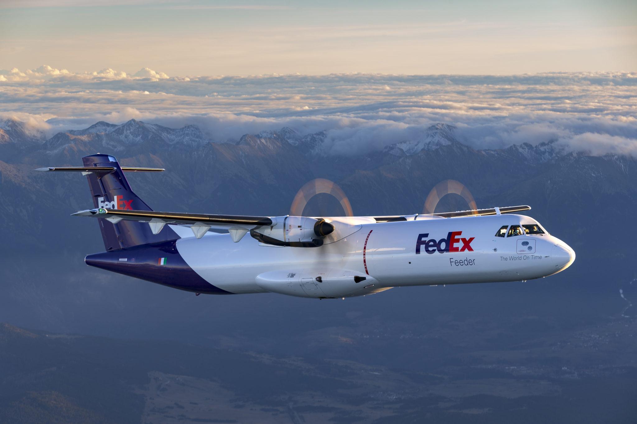 Cargo aircraft in flight; illustrative aviation operations